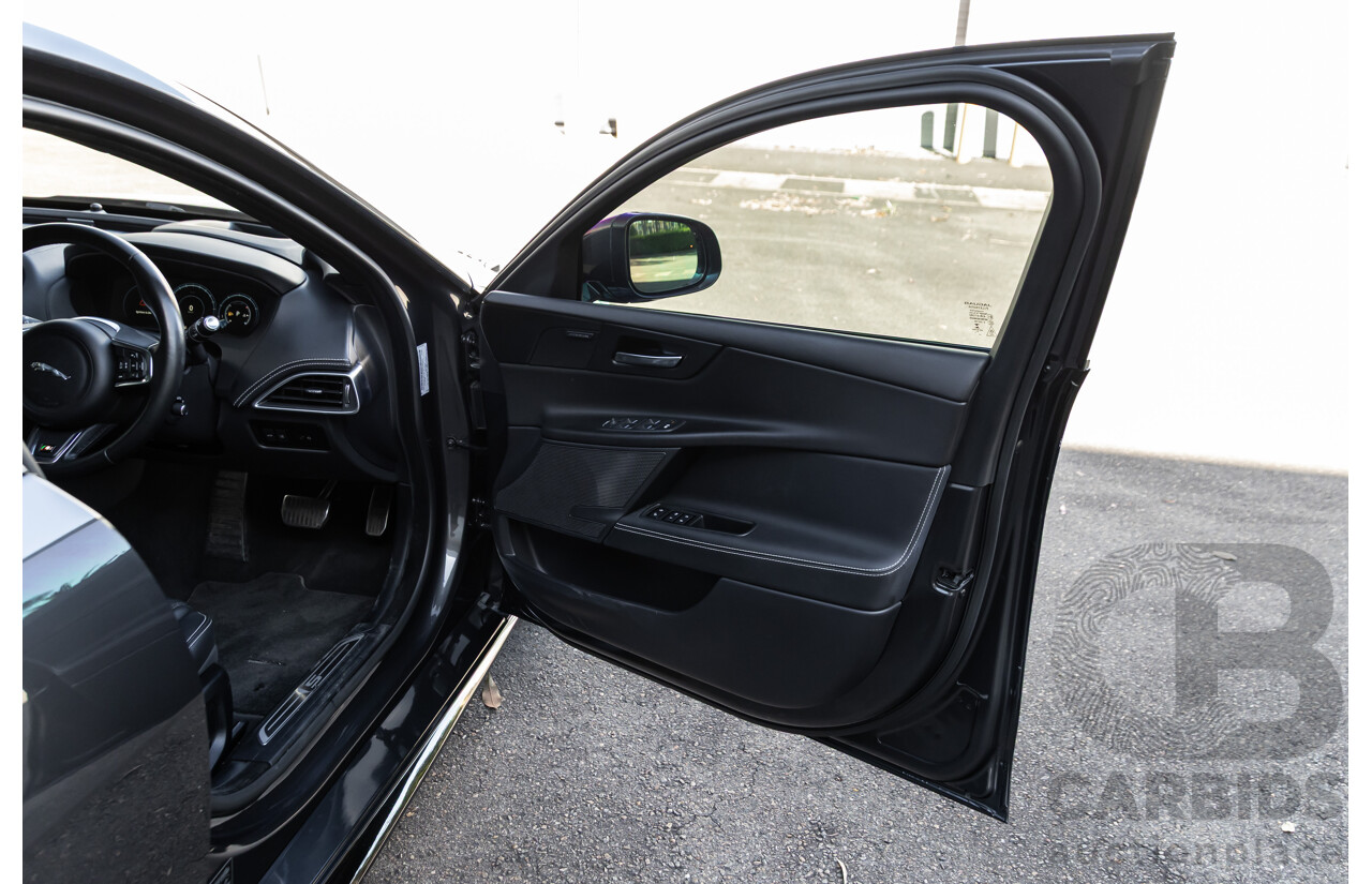 03/2018 Jaguar XE S 35t (280kW RWD) MY18 4d Sedan Carpathian Grey Metallic Supercharged V6 3.0L