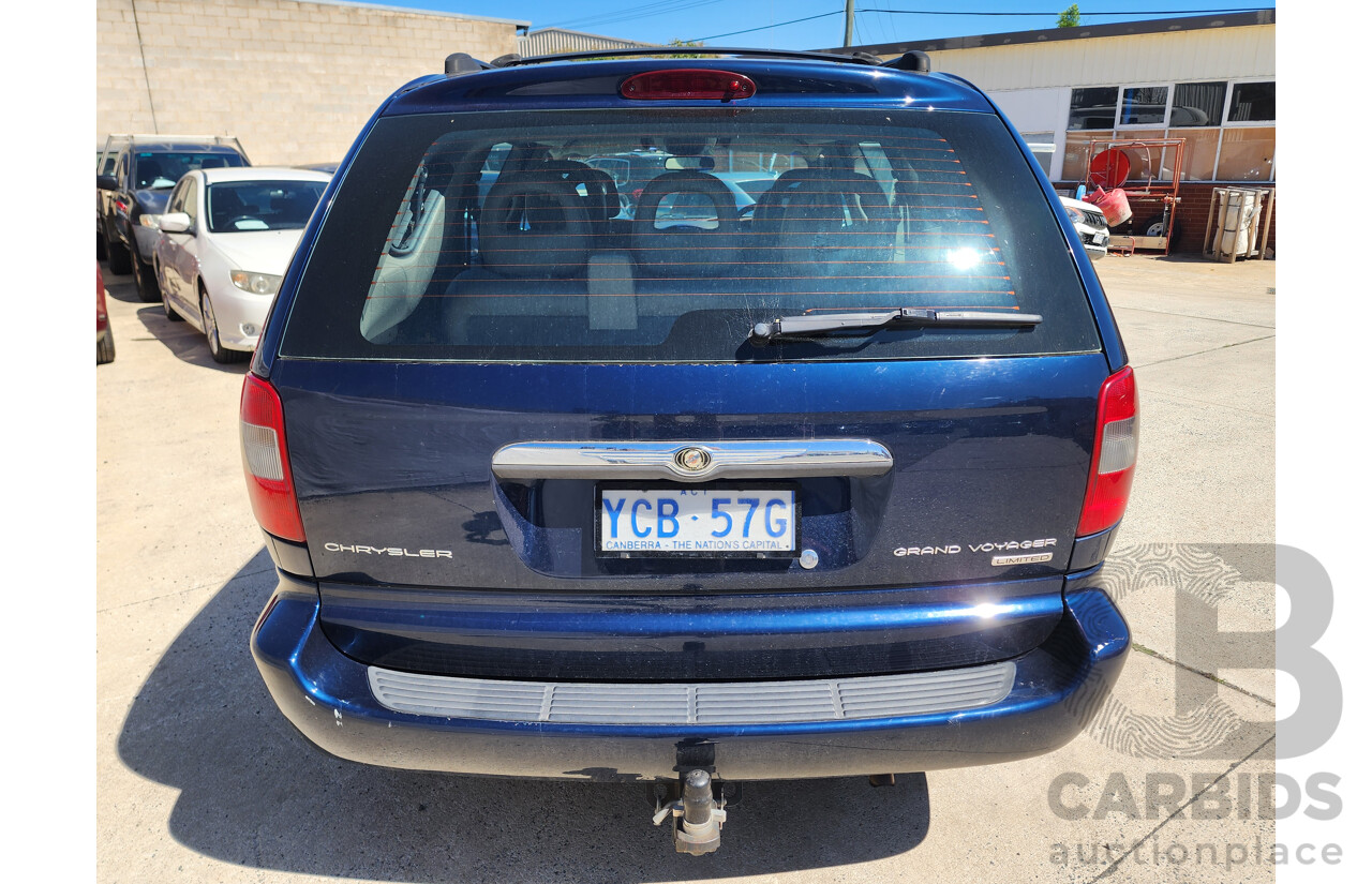 4/2002 Chrysler Grand Voyager Limited RG 4d Wagon Blue 3.3L