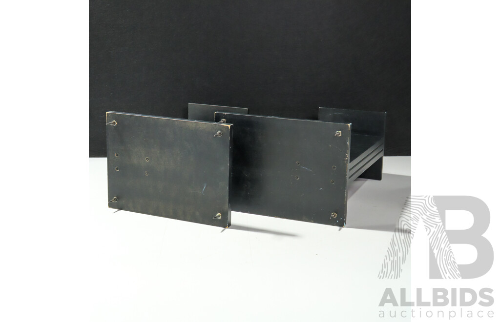 Pair of Allison Six Cube Speakers by Allison Acoustics on Stands