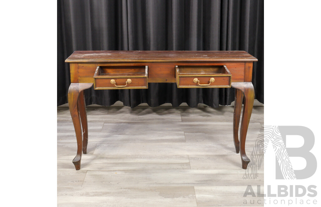 Timber Two Drawer Hall Table