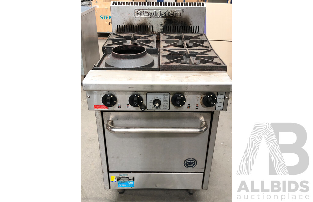 Goldstein LPG Four Burner Gas Cooktop/Oven