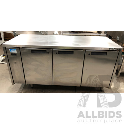 Williams Opal Stainless Steel Three Door Solid Refrigerator Williams Opal Stainless Steel Three Door Solid Refrigerator