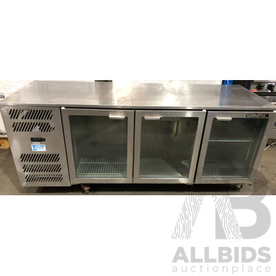 Williams Boronia Stainless Steel Three Glass Door Mobile Refrigerator