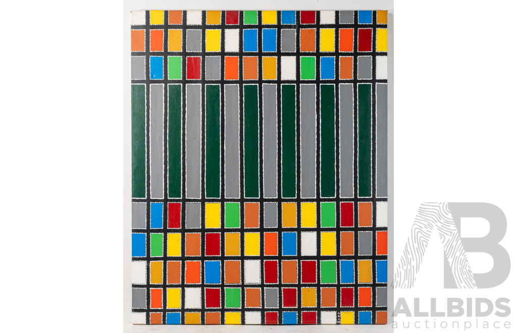 Mark Archibald, (20th Century, Australian), Play of Colours (2002), Wonderful Original Oil on Canvas, 105 x 86 cm