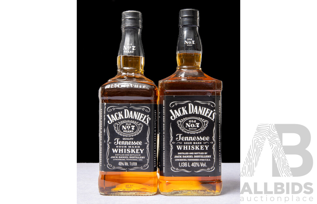 Jack Daniels Tennessee Sour Mash Whisky X 2