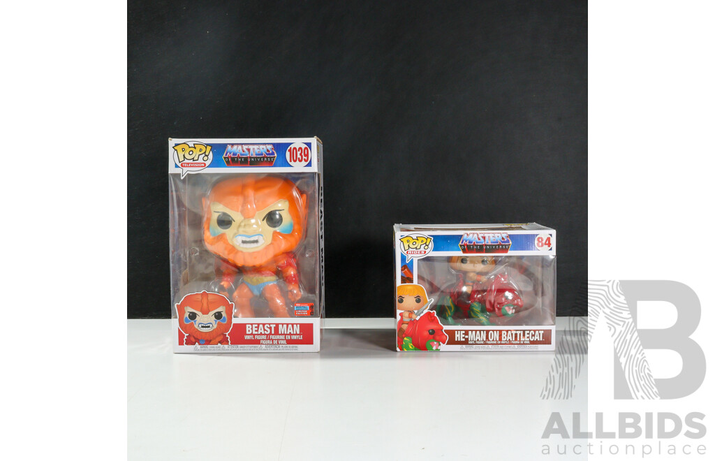 Funko Pop! Masters of the Universe Television Beast Man and He-Man on Battlecat