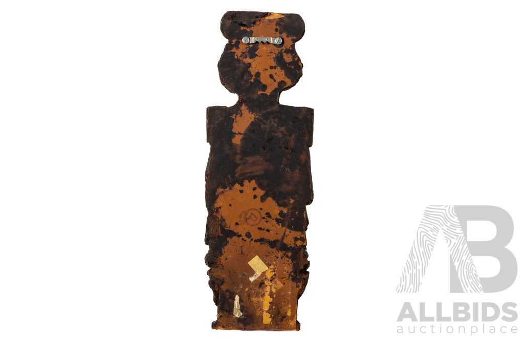 Artist Unknown, (20th Century), Beautiful Carved Wood Figural Pilaster, 36 cm (approx Height)