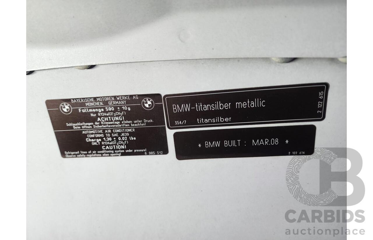 6/2008 Bmw 3 20i Executive E90 08 UPGRADE 4d Sedan Silver 2.0L