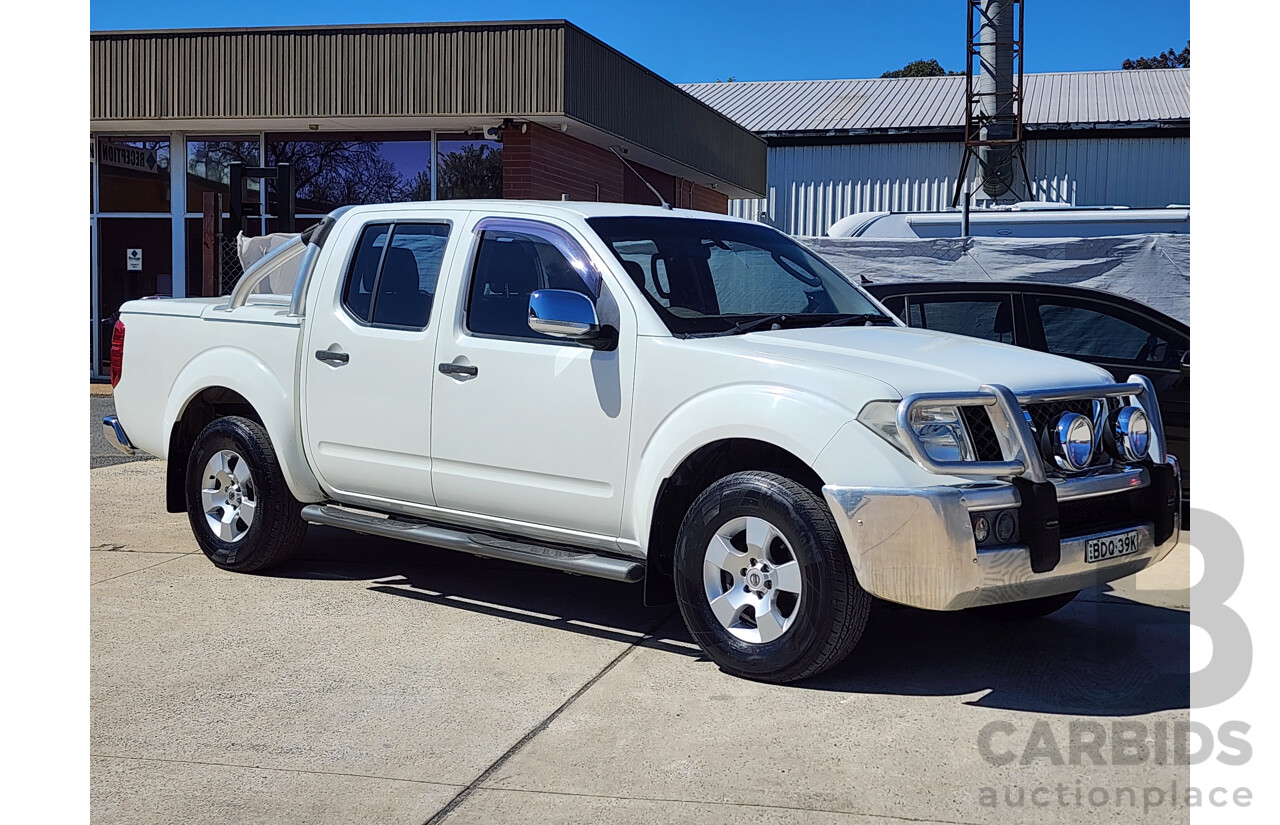 11/2007 Nissan Navara ST-X (4x4) D40 Dual Cab P/Up White 2.5L