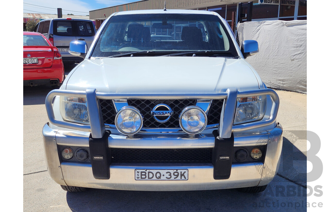 11/2007 Nissan Navara ST-X (4x4) D40 Dual Cab P/Up White 2.5L