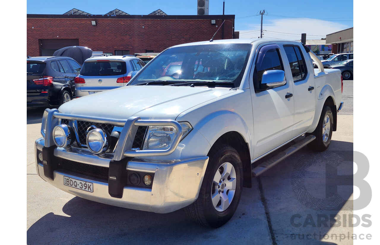 11/2007 Nissan Navara ST-X (4x4) D40 Dual Cab P/Up White 2.5L