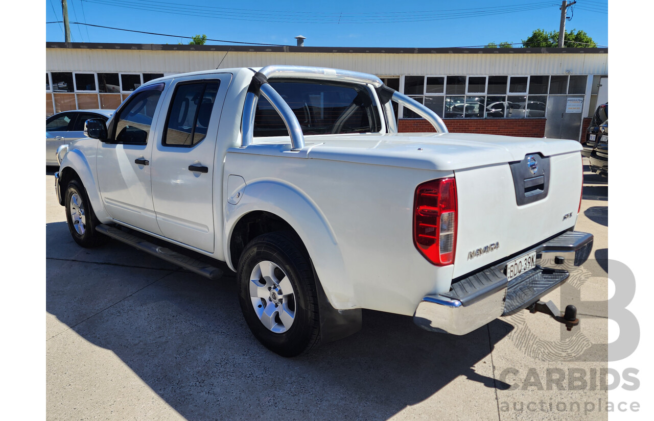 11/2007 Nissan Navara ST-X (4x4) D40 Dual Cab P/Up White 2.5L