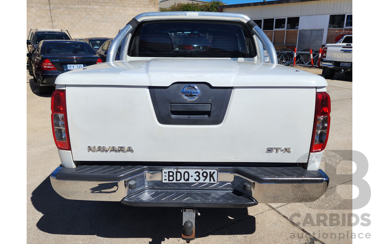11/2007 Nissan Navara ST-X (4x4) D40 Dual Cab P/Up White 2.5L