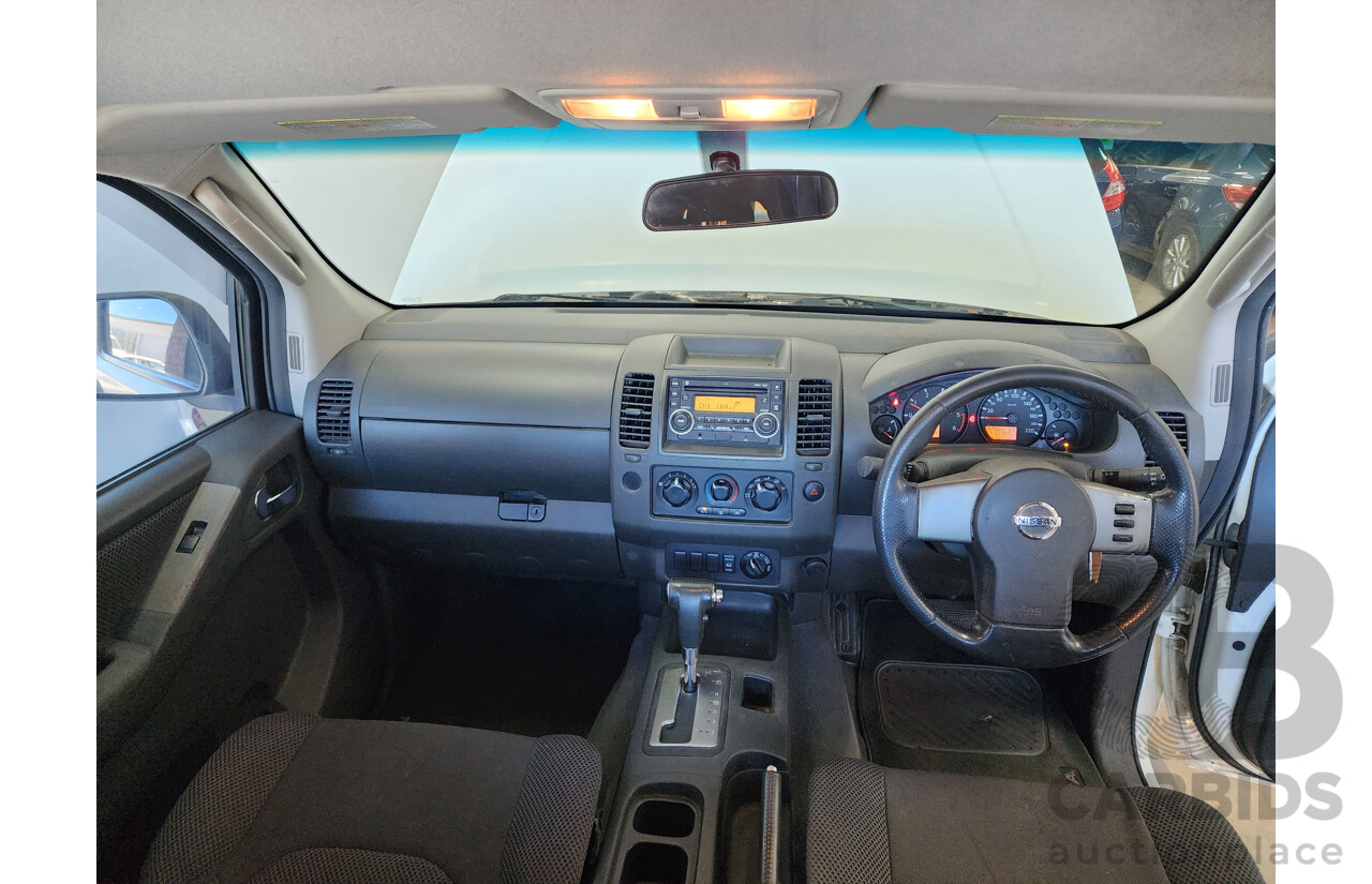 11/2007 Nissan Navara ST-X (4x4) D40 Dual Cab P/Up White 2.5L
