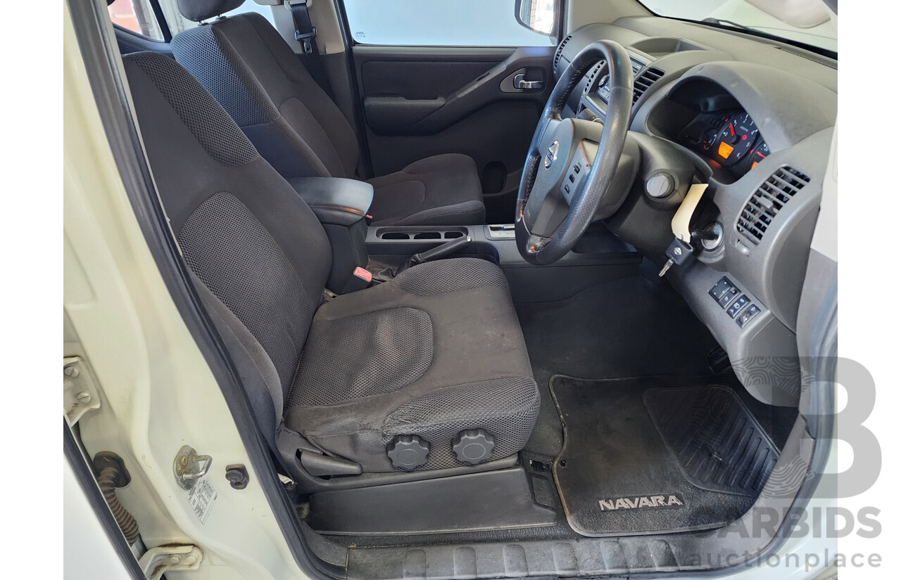 11/2007 Nissan Navara ST-X (4x4) D40 Dual Cab P/Up White 2.5L