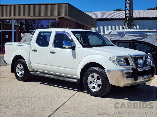 11/2007 Nissan Navara ST-X (4x4) D40 Dual Cab P/Up White 2.5L