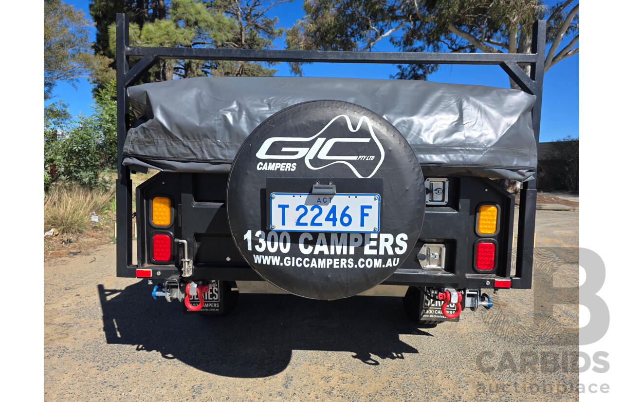 10/2016 GIC Black Series Extreme Commando Camping Trailer w/ 2x Annex and Boat Rack