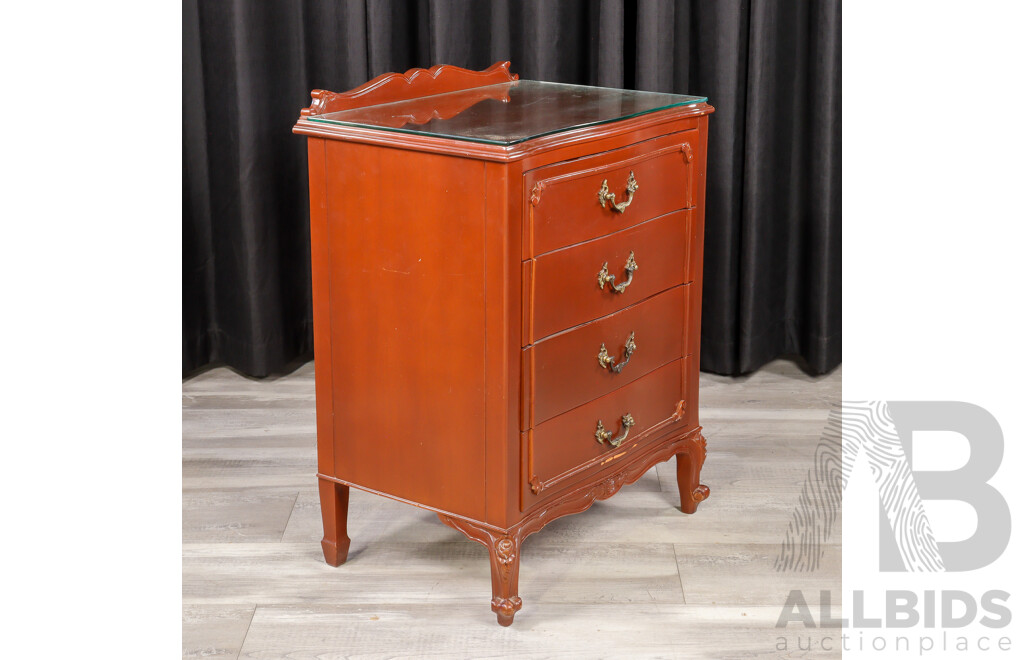Pair of Mahogany Four Drawer Bedsides by Bell Bros Furniture
