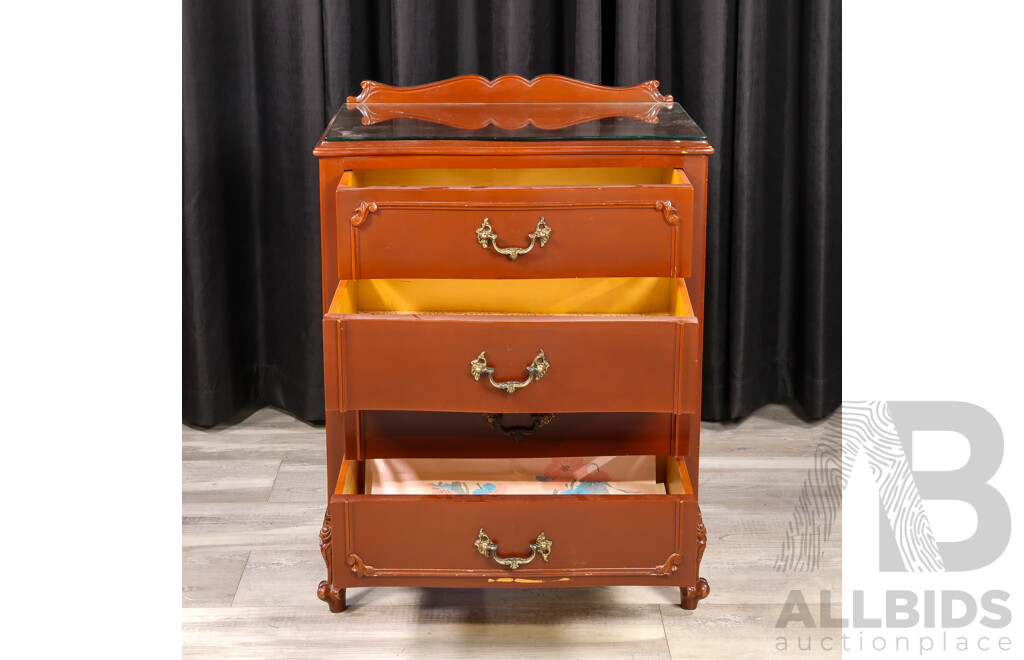 Pair of Mahogany Four Drawer Bedsides by Bell Bros Furniture