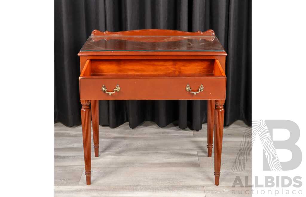 Mahogany Single Drawer Hall Table by Bell Bros
