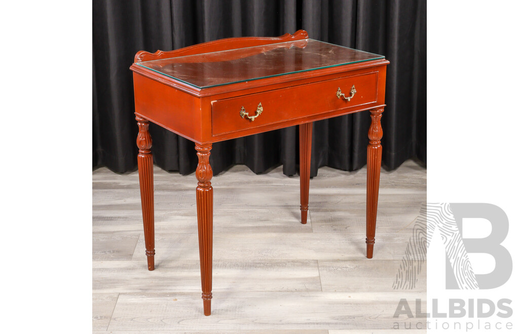 Mahogany Single Drawer Hall Table by Bell Bros