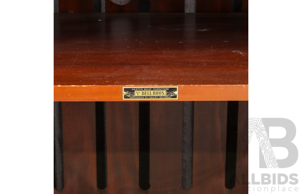 Mahogany Two Door Entertainment Cabinet by Bell Bros Furniture