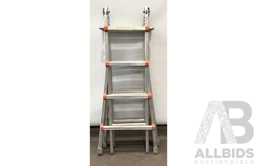 Waku TL14 Telescopic Aluminium Step Ladder