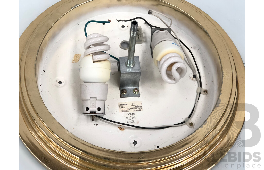 Oyster Ceiling Lights - Lot of Three