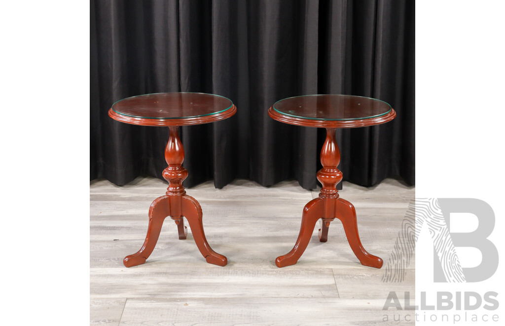 Pair of Mahogany Wine Tables by Bell Bros Furniture