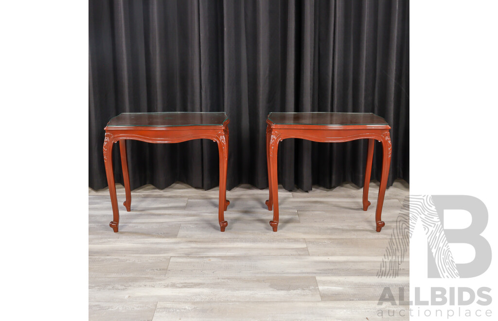 Pair of Mahogany Side Tables by Bell Bros Furniture