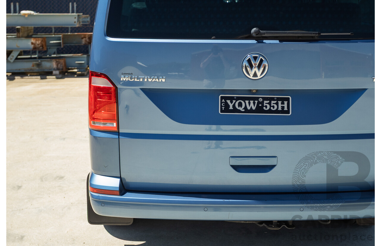 05/2017 Volkswagen Multivan Comfortline TDI340 T6 MY17.5 4D Wagon Acapulco Blue Metallic 2.0L Turbo Diesel - 7 Seats