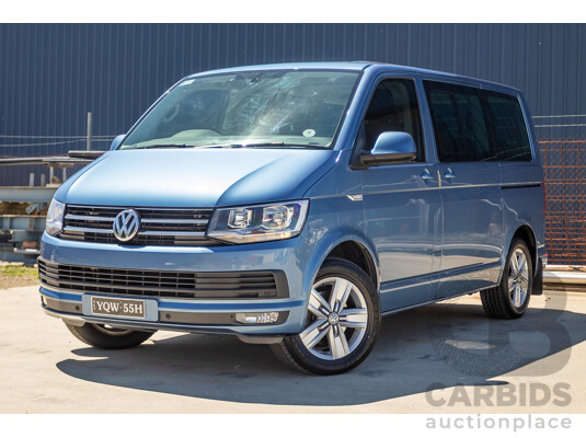05/2017 Volkswagen Multivan Comfortline TDI340 T6 MY17.5 4D Wagon Acapulco Blue Metallic 2.0L Turbo Diesel - 7 Seats