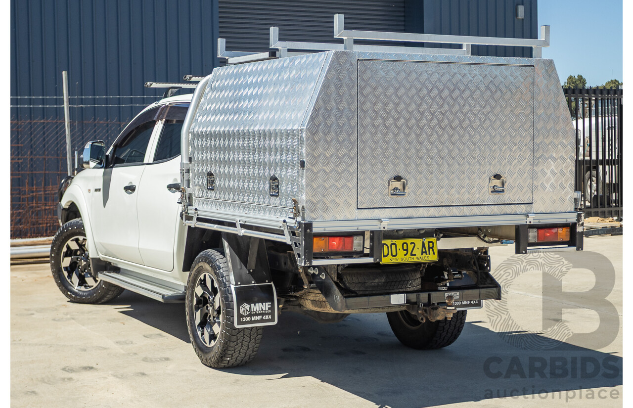 02/2016 Mitsubishi Triton GLX (4x4) MQ MY16 UPGRADE Dual Cab Utility White Turbo Diesel 2.4L
