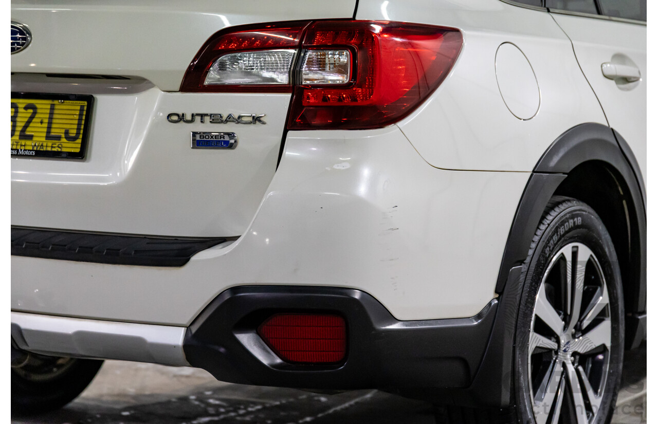 07/2018 Subaru Outback 2.0D Premium (AWD) MY18 4d Wagon Crystal White Pearl Turbo Diesel 2.0L
