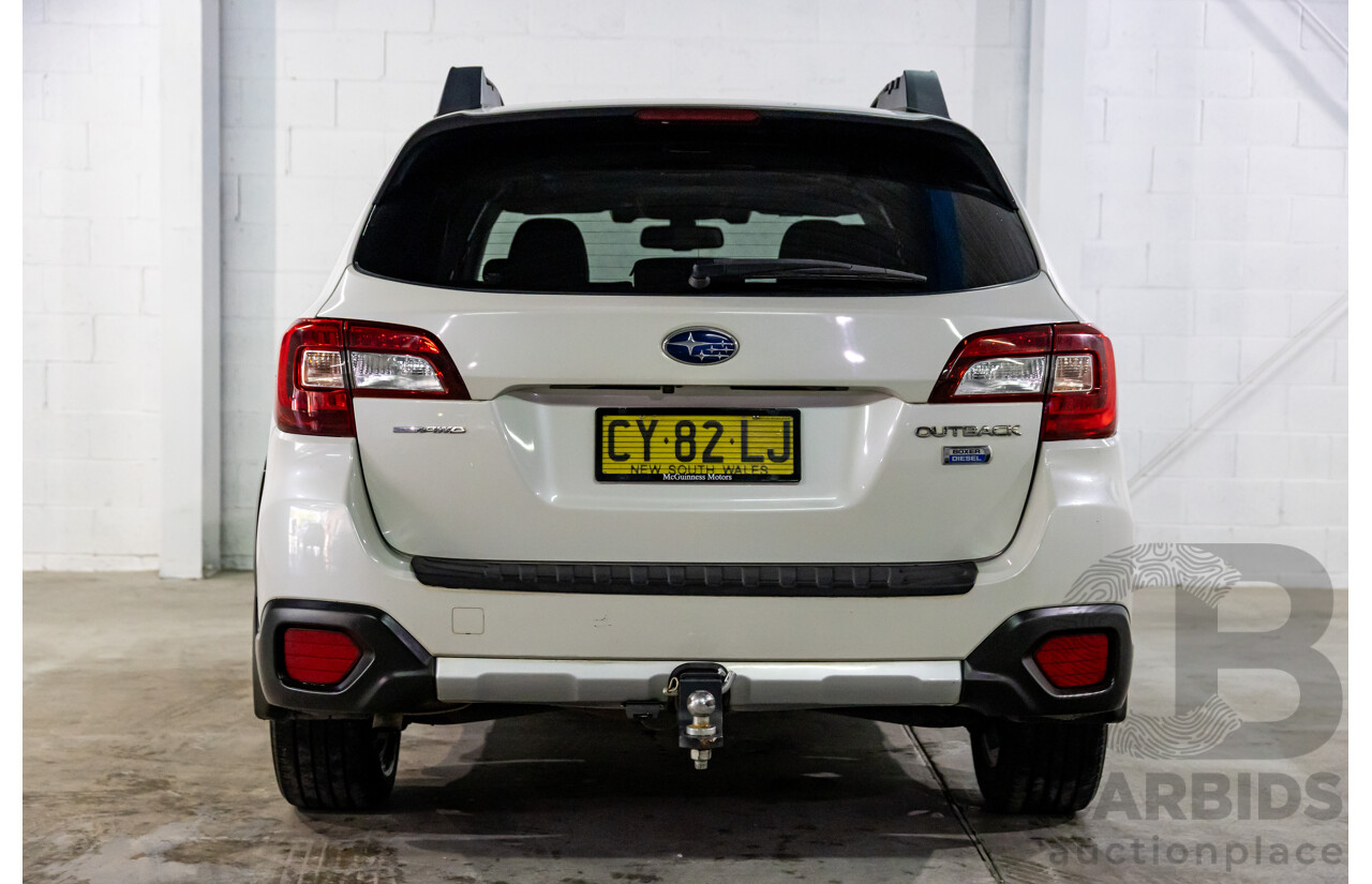 07/2018 Subaru Outback 2.0D Premium (AWD) MY18 4d Wagon Crystal White Pearl Turbo Diesel 2.0L