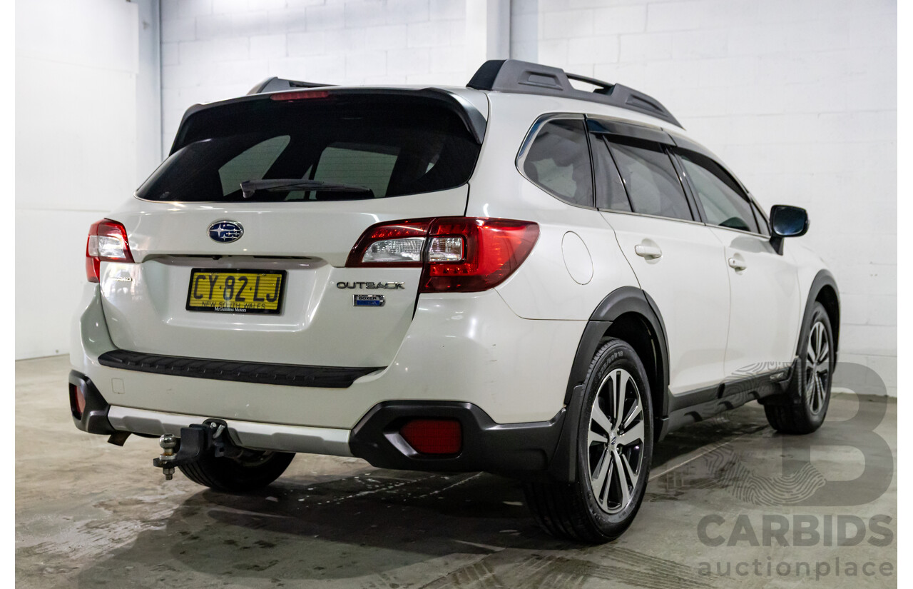 07/2018 Subaru Outback 2.0D Premium (AWD) MY18 4d Wagon Crystal White Pearl Turbo Diesel 2.0L