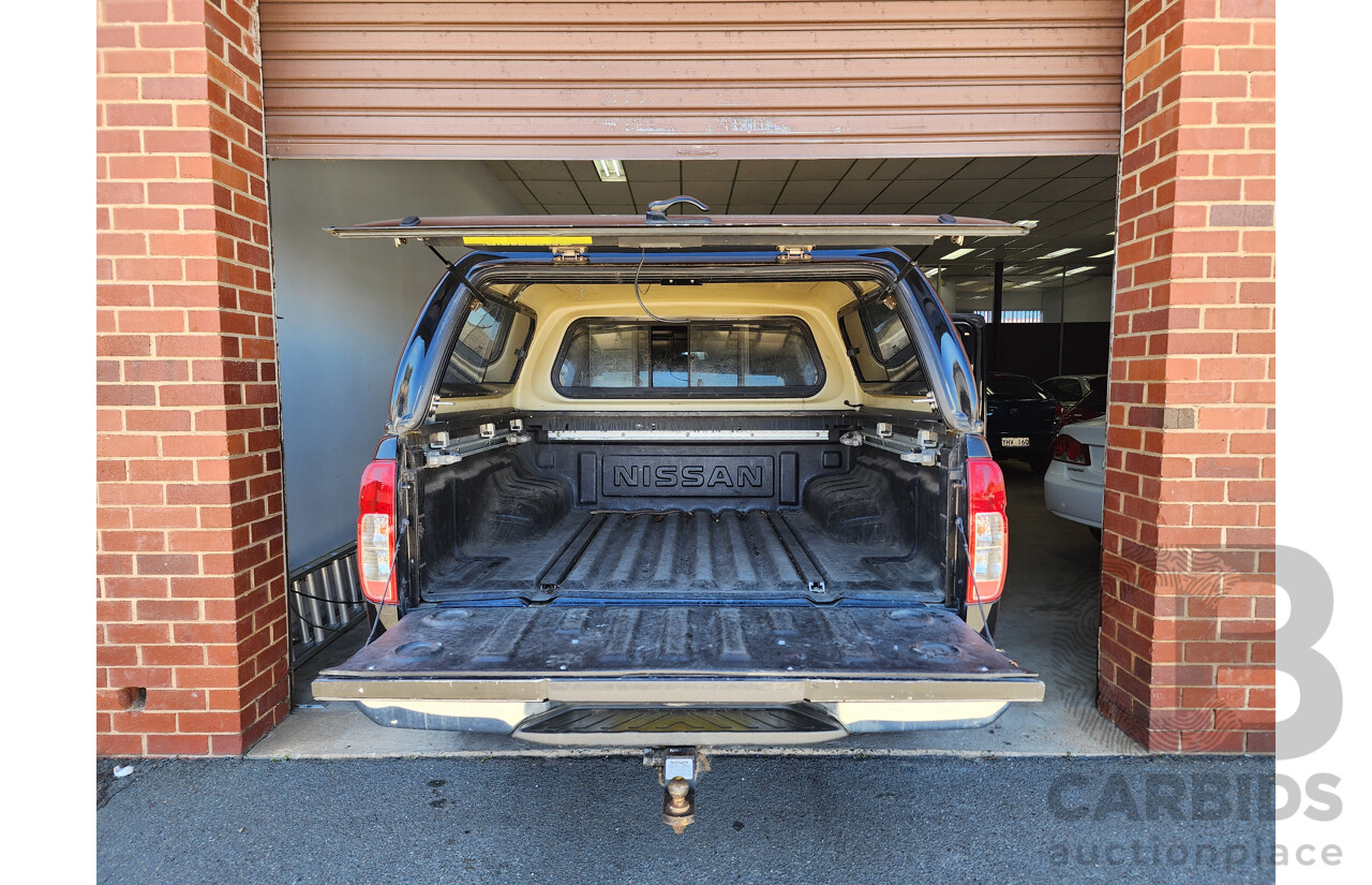 4/2013 Nissan Navara ST-X Blackline Edition (4x4) D40 MY12 Dual Cab P/Up Black 3.0L