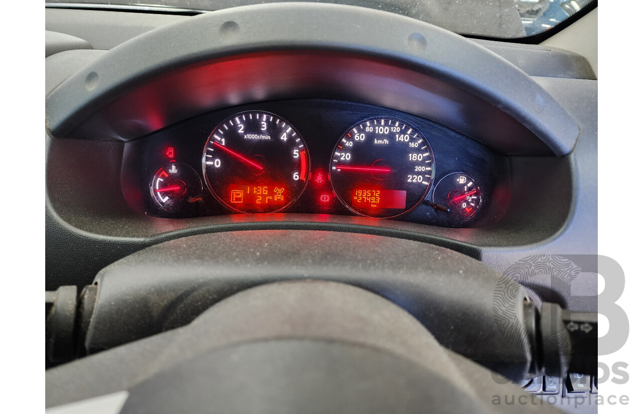 4/2013 Nissan Navara ST-X Blackline Edition (4x4) D40 MY12 Dual Cab P/Up Black 3.0L