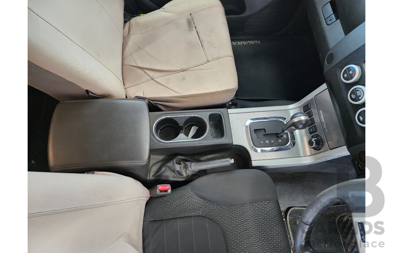 4/2013 Nissan Navara ST-X Blackline Edition (4x4) D40 MY12 Dual Cab P/Up Black 3.0L