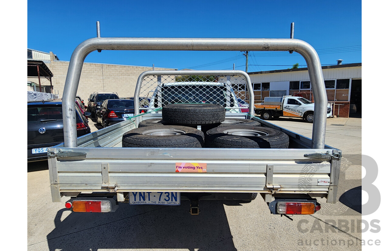 3/2012 Mitsubishi Triton GLX (4x4) MN MY12 Double Cab Utility White 2.5L