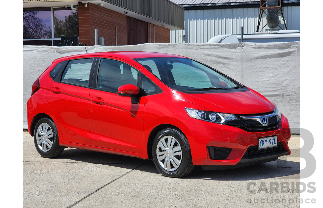 12/2015 Honda Jazz VTi GK MY15 5d Hatchback Red 1.5L