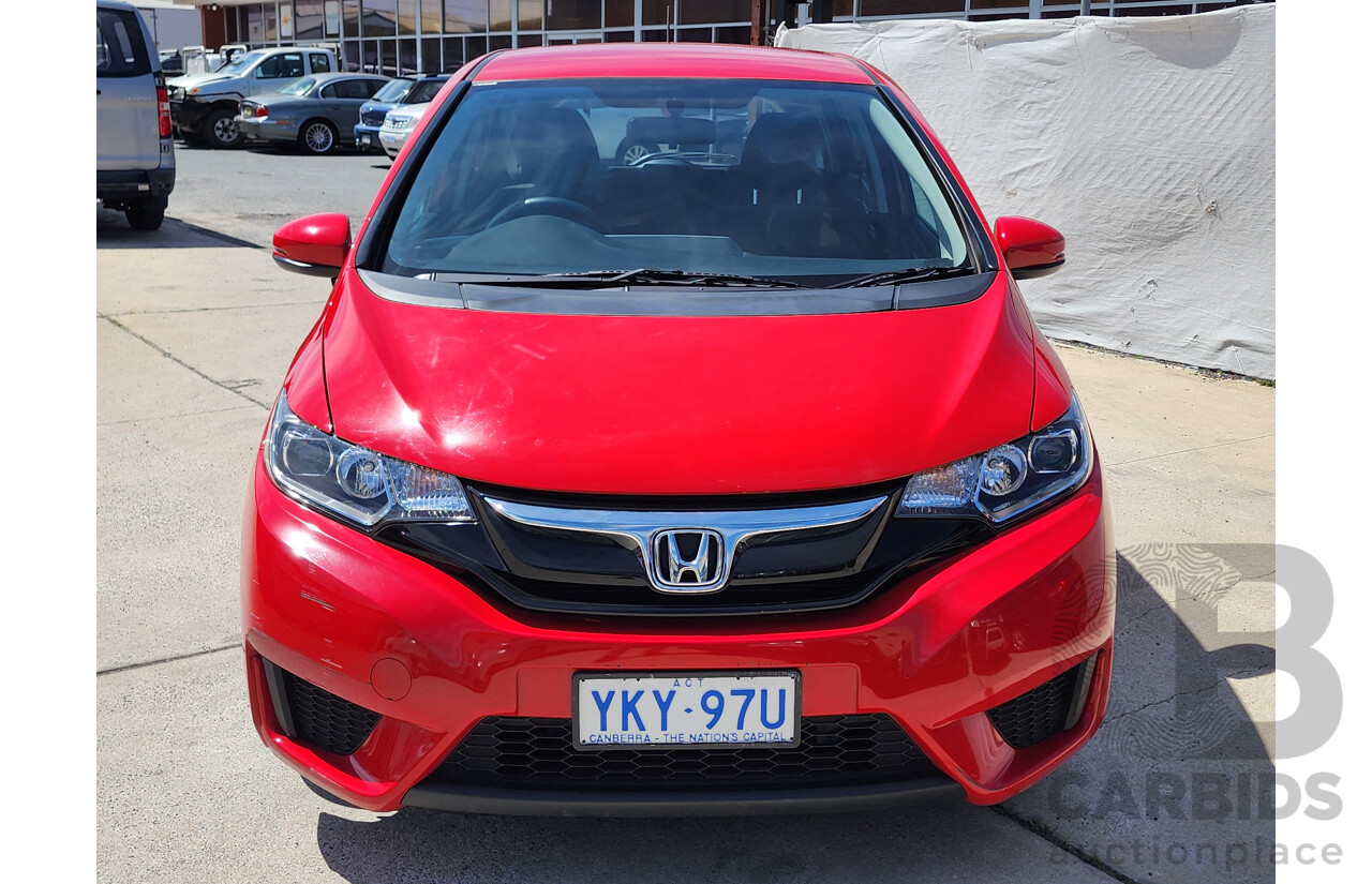 12/2015 Honda Jazz VTi GK MY15 5d Hatchback Red 1.5L
