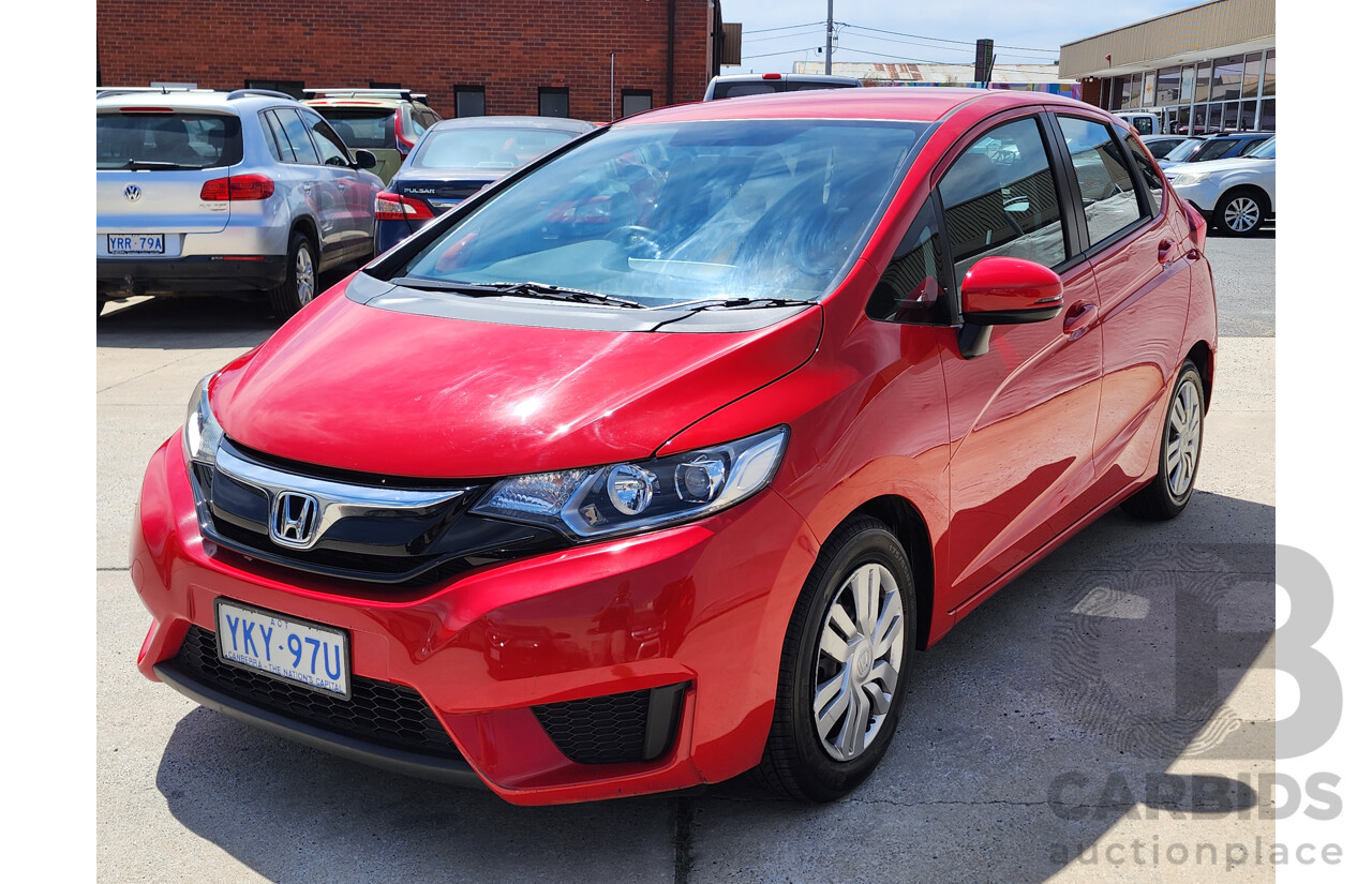 12/2015 Honda Jazz VTi GK MY15 5d Hatchback Red 1.5L