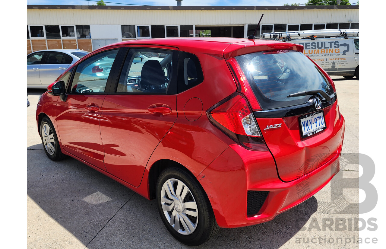 12/2015 Honda Jazz VTi GK MY15 5d Hatchback Red 1.5L