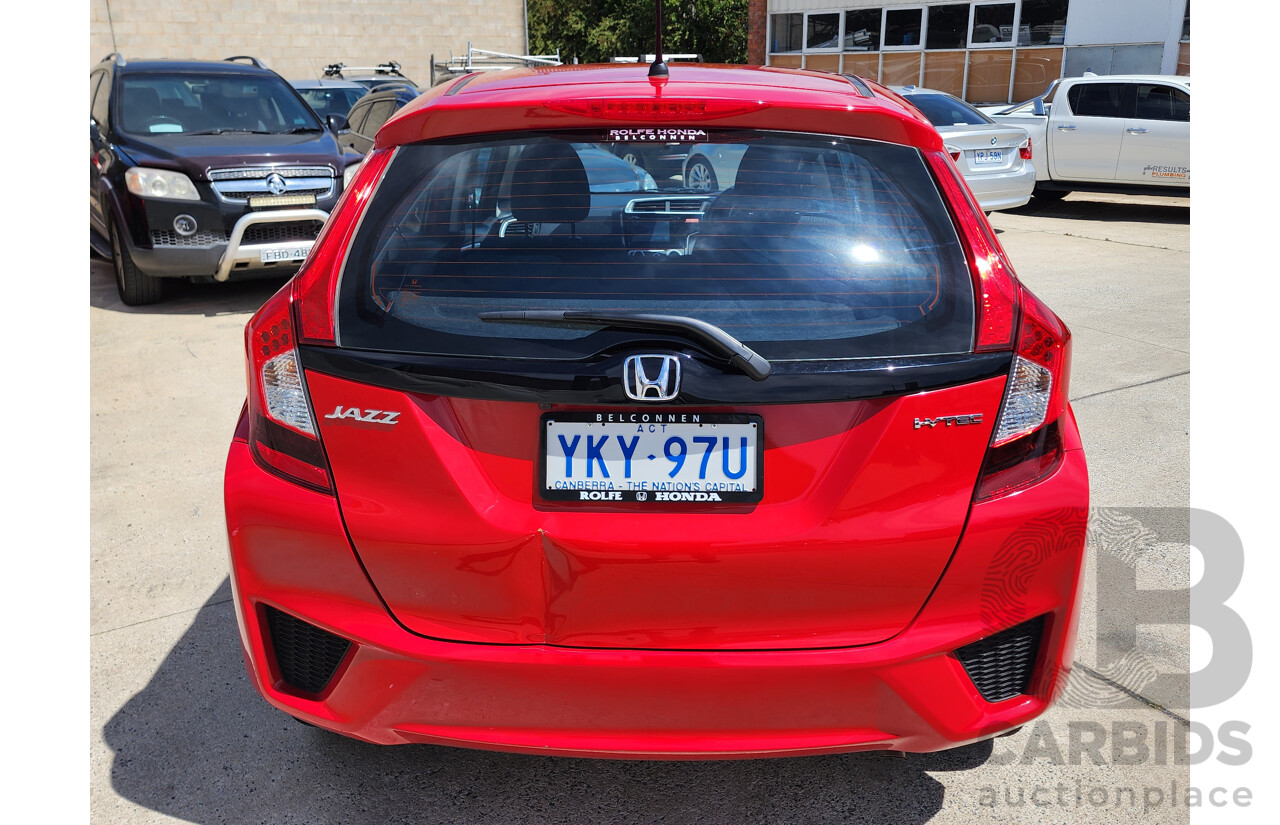 12/2015 Honda Jazz VTi GK MY15 5d Hatchback Red 1.5L