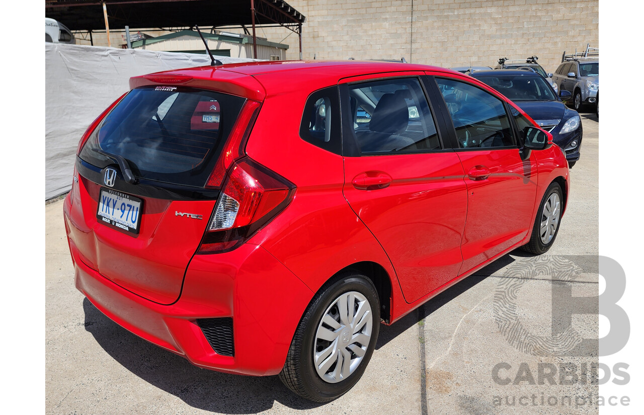 12/2015 Honda Jazz VTi GK MY15 5d Hatchback Red 1.5L