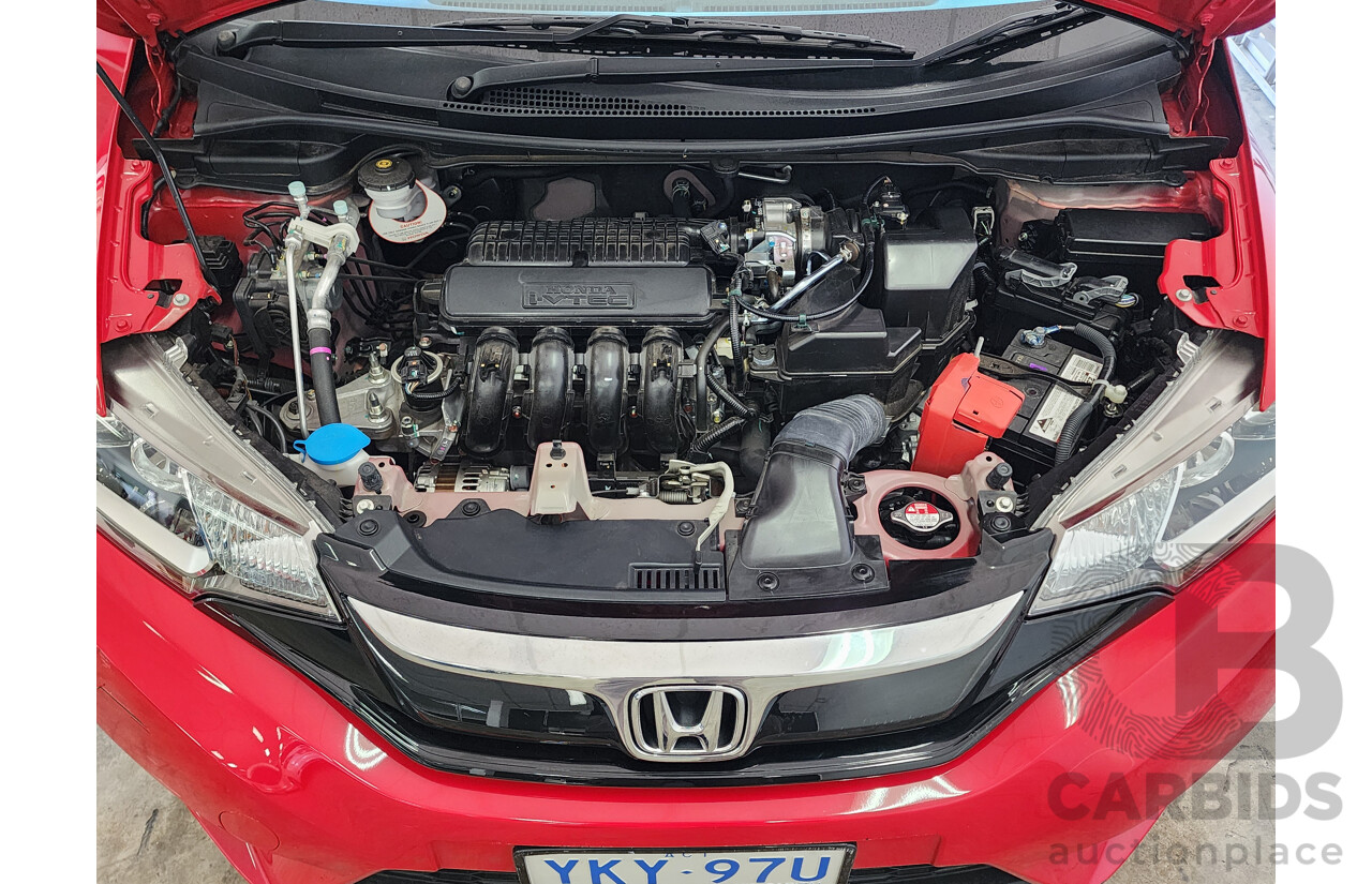 12/2015 Honda Jazz VTi GK MY15 5d Hatchback Red 1.5L