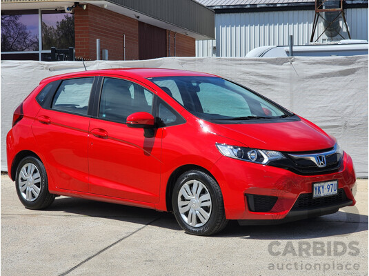 12/2015 Honda Jazz VTi GK MY15 5d Hatchback Red 1.5L