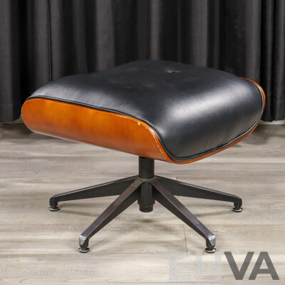 Reproduction Eames 671 Leather Top Footstool
