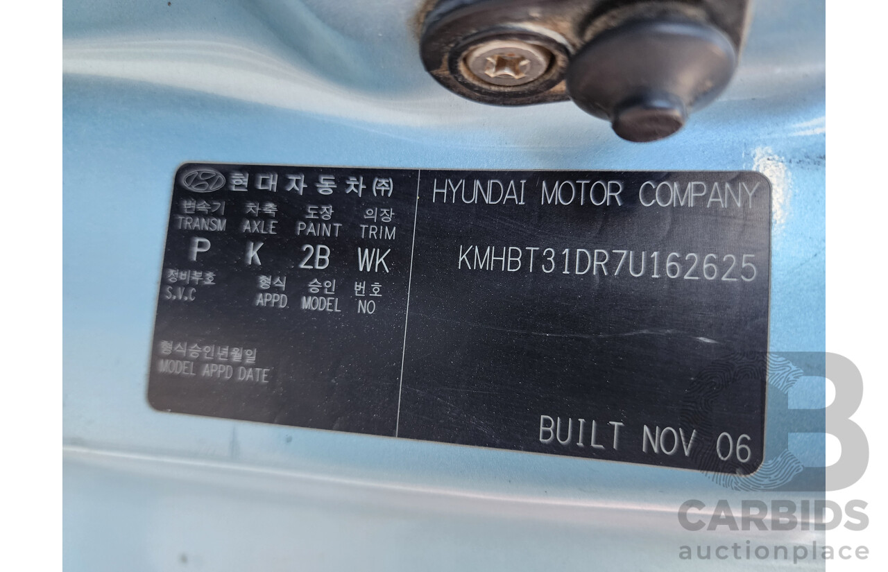 12/2006 Hyundai Getz 1.4 TB UPGRADE 3d Hatchback Blue 1.4L